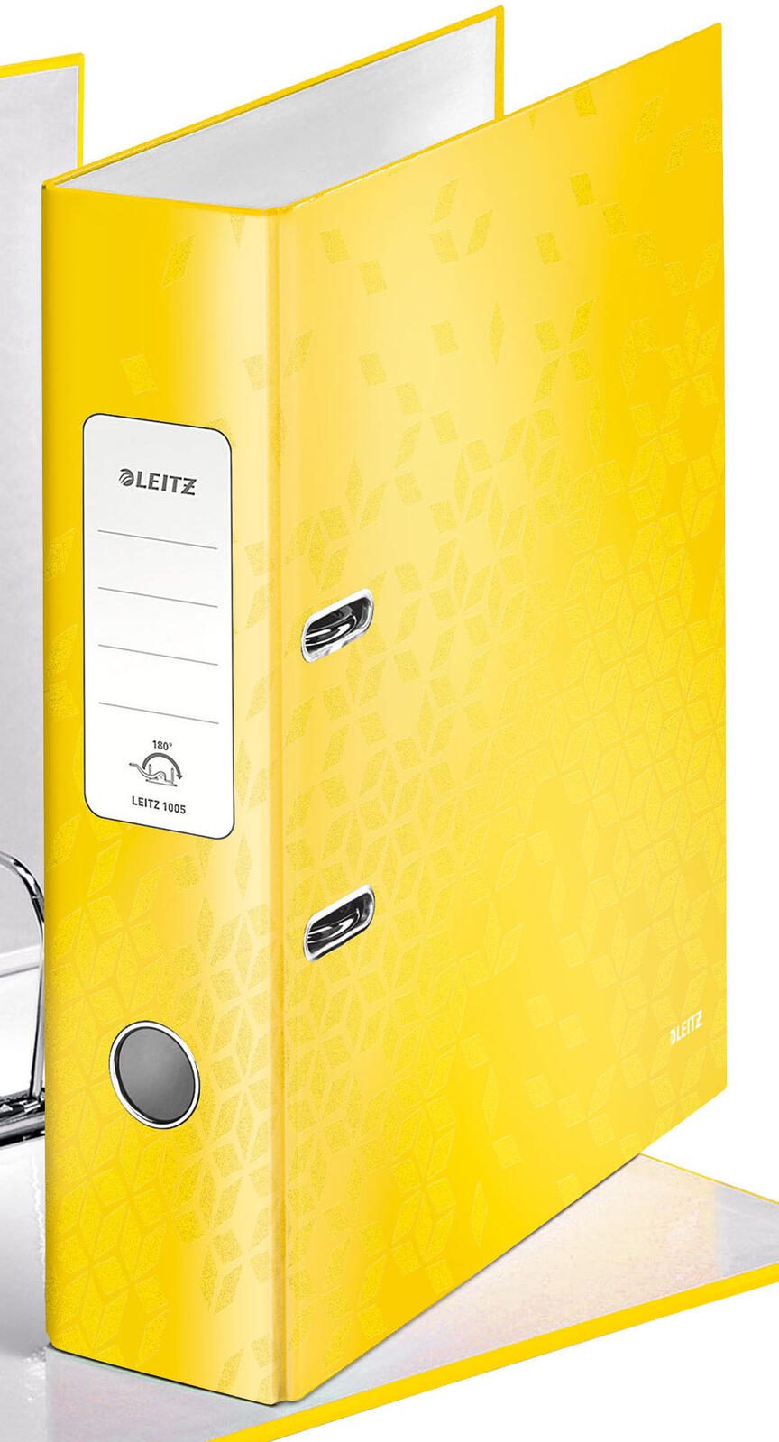 LEITZ Ordner Rückenbreite 8 cm DIN A4 Karton gelb
