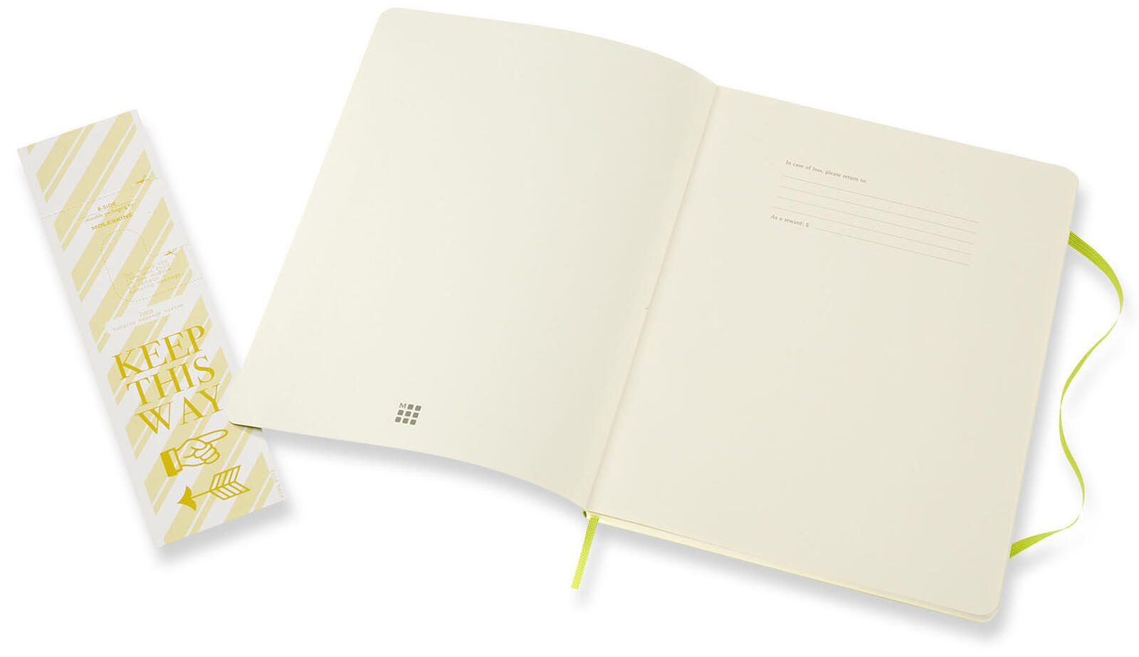 MOLESKINE Classic Collection flexibler Einband Notizbuch ca. DIN A4 blanko, 192 Seiten