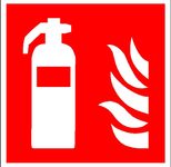 SafetyMarking® Brandschutzschild Feuerlöscher 15 cm x 15 cm