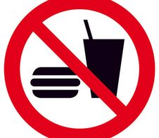 SafetyMarking® Verbotsaufkleber Essen und Trinken verboten 20 cm