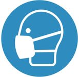 SafetyMarking® Gebotsaufkleber Maske benutzen 20 cm