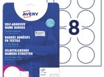 AVERY Zweckform Namensetiketten J4881-20 weiß 65,0 x 65,0 mm
