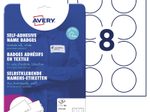 AVERY Zweckform Namensetiketten L4881-20 weiß 65,0 x 65,0 mm