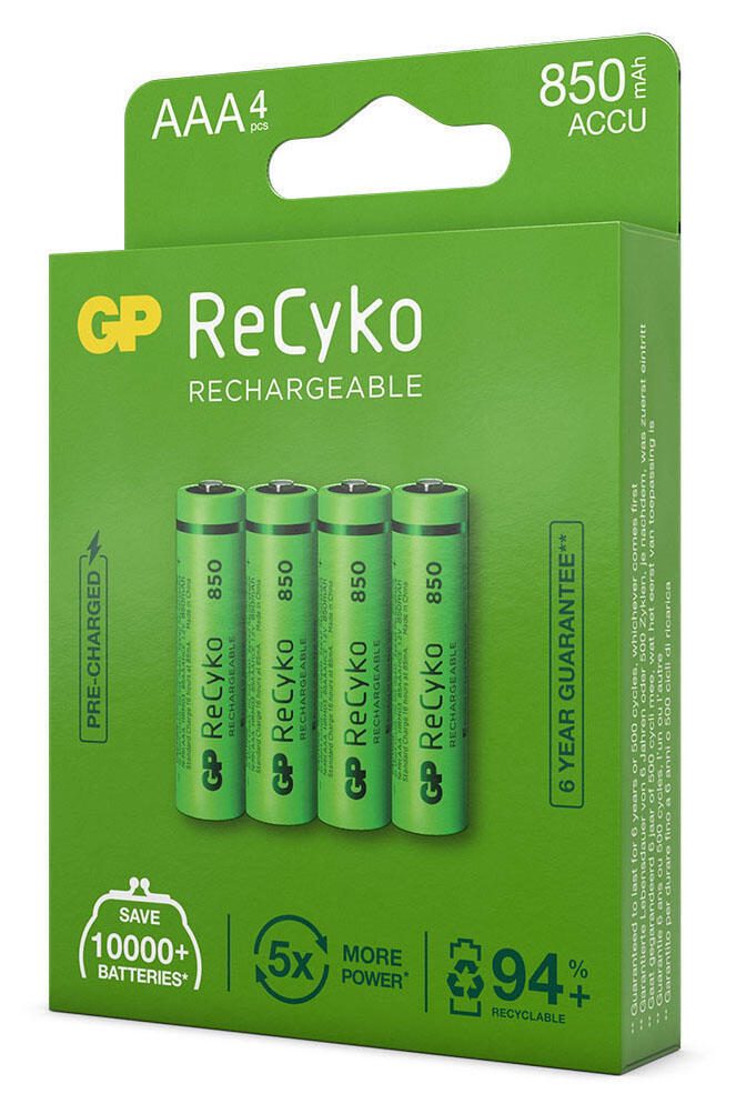 GP Akkus ReCyko+ Micro AAA 1.2 V