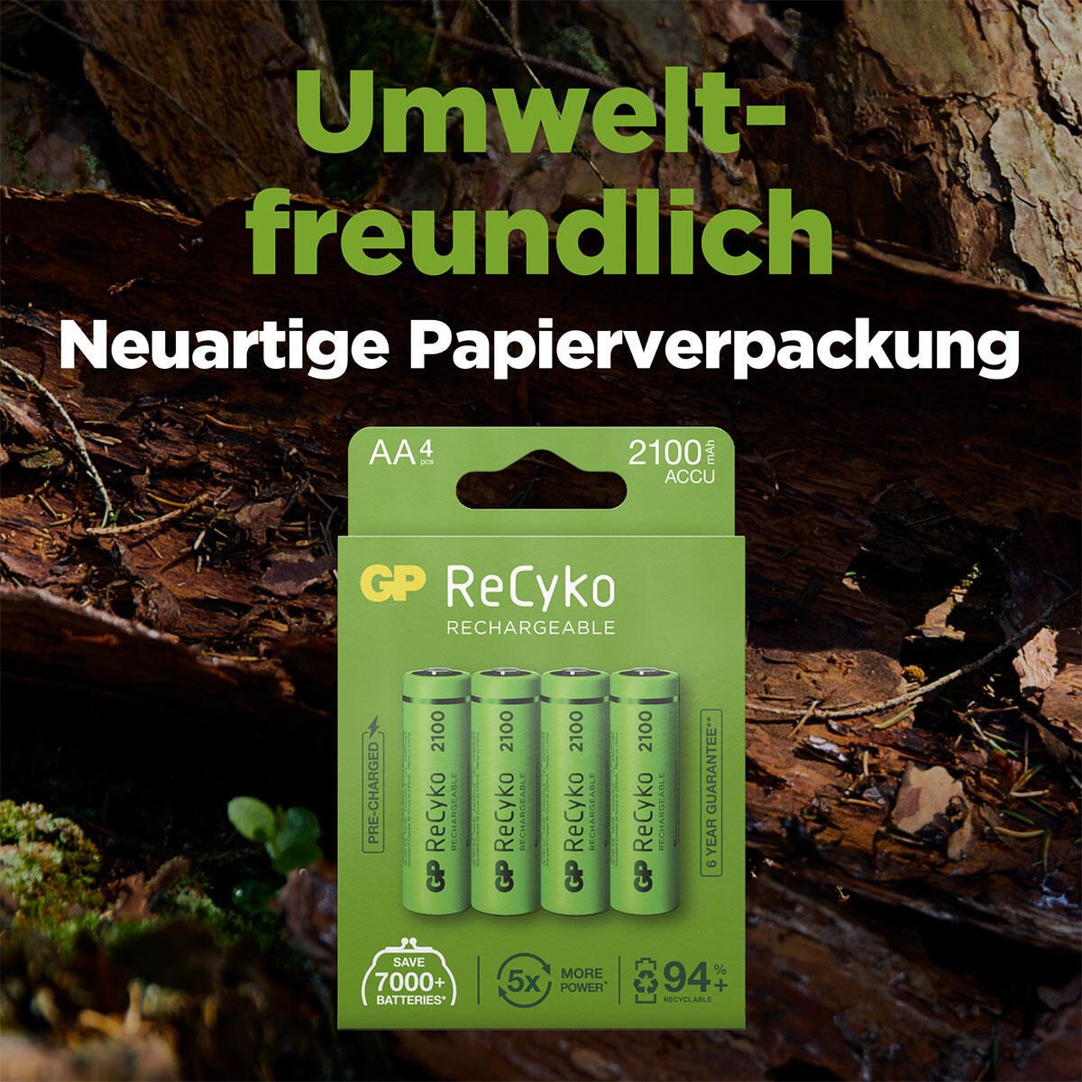 GP Akkus ReCyko+ Mignon AA 1.2 V
