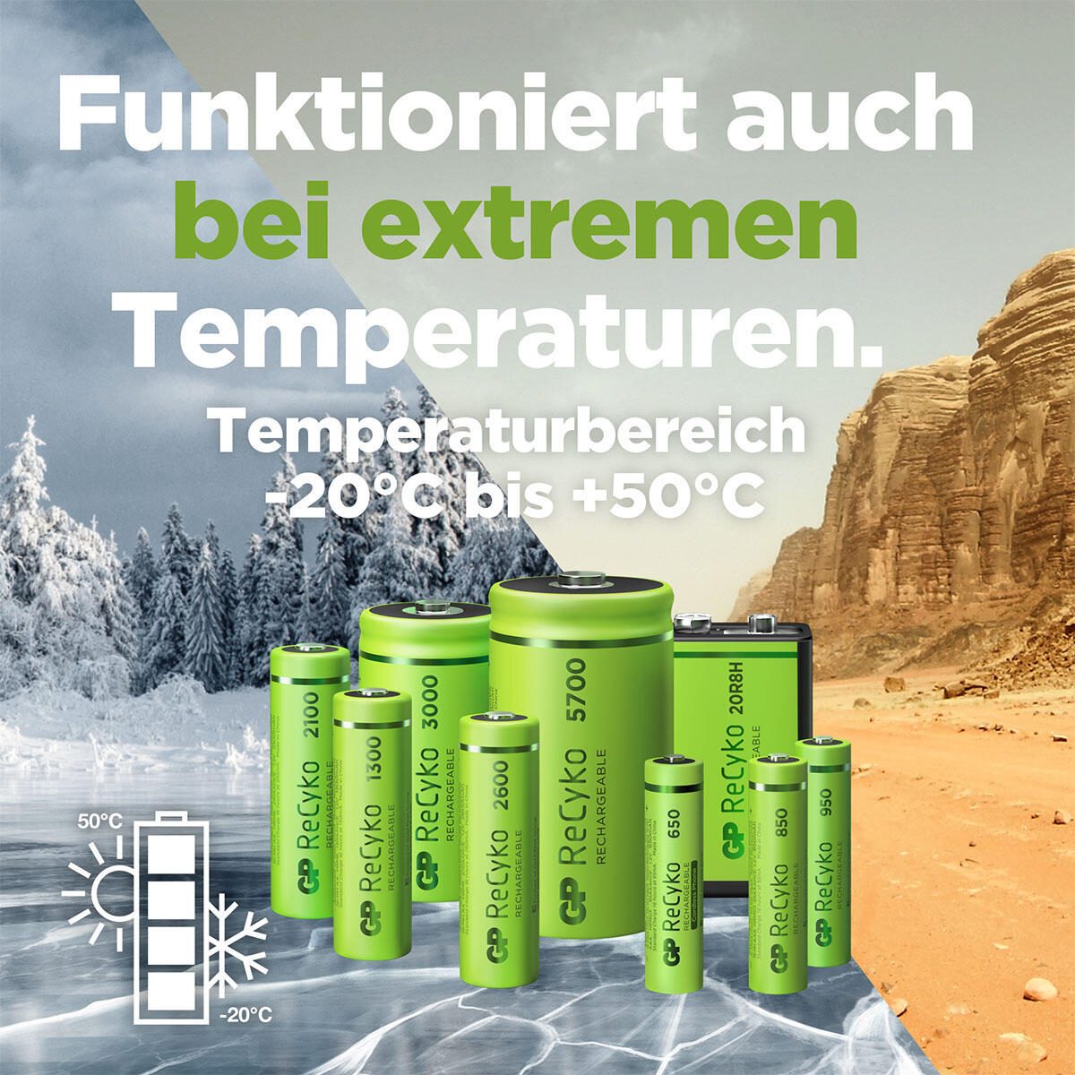 GP Akkus ReCyko+ Mignon AA 1.2 V