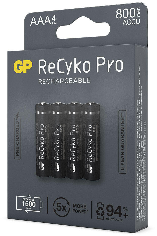 GP Akkus ReCyko+ PRO Micro AAA 1.2 V