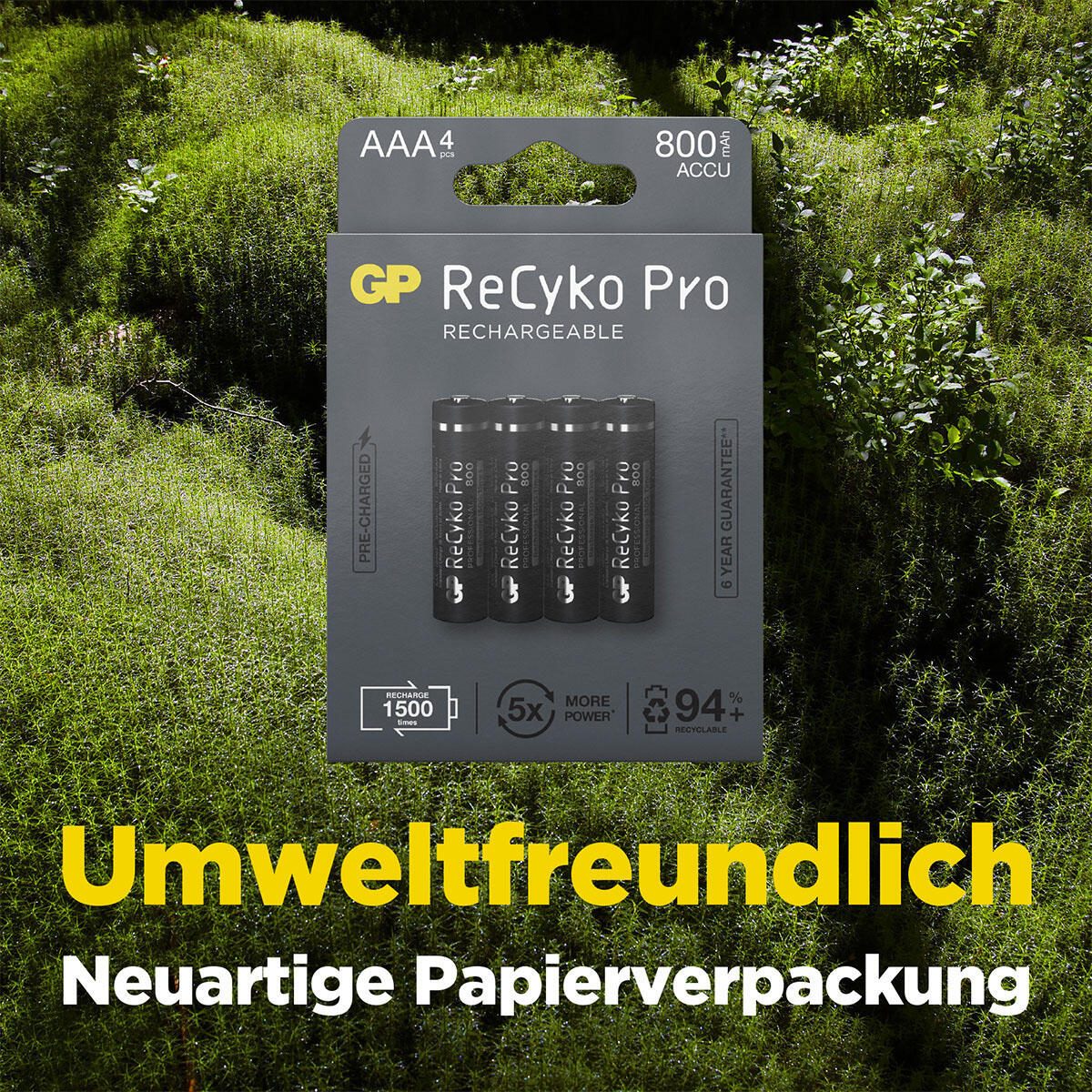 GP Akkus ReCyko+ PRO Micro AAA 1.2 V