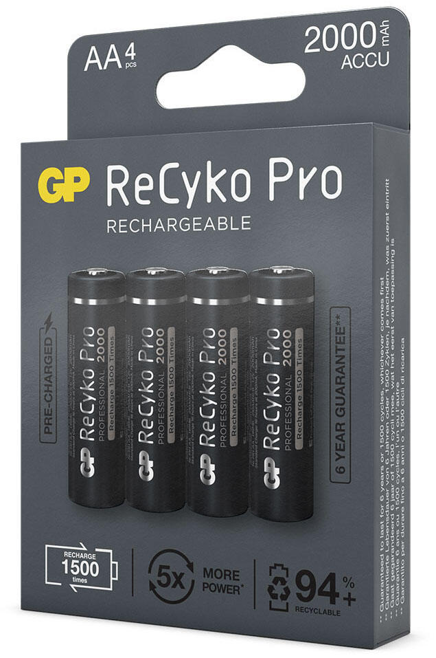 GP Akkus ReCyko+ PRO Mignon AA 1.2 V