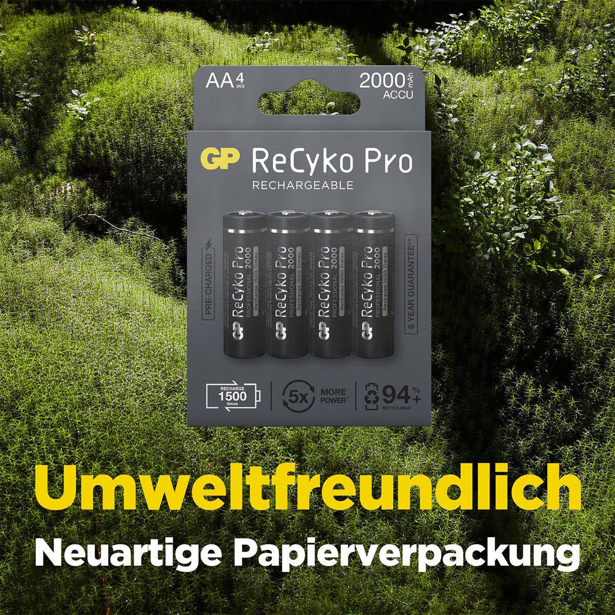 GP Akkus ReCyko+ PRO Mignon AA 1.2 V