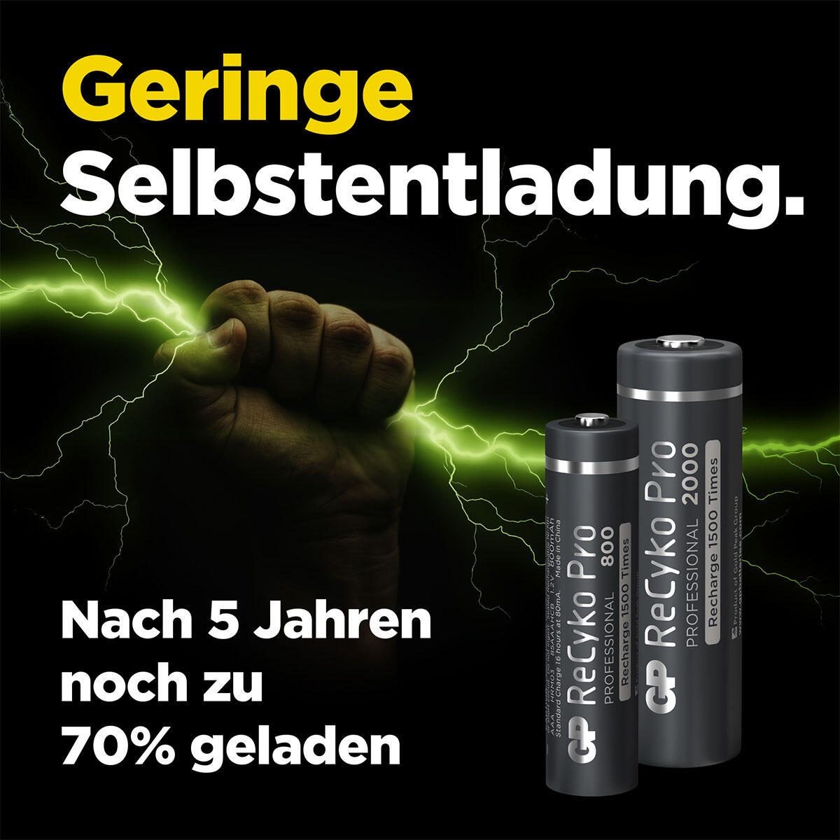 GP Akkus ReCyko+ PRO Mignon AA 1.2 V