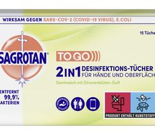 SAGROTAN® Desinfektionstücher 2in1 15 Tücher