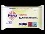 SAGROTAN® Desinfektionstücher 2in1 15 Tücher