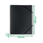 LEITZ recycle 3914 Ordnungsmappe DIN A4 6 -Fach schwarz