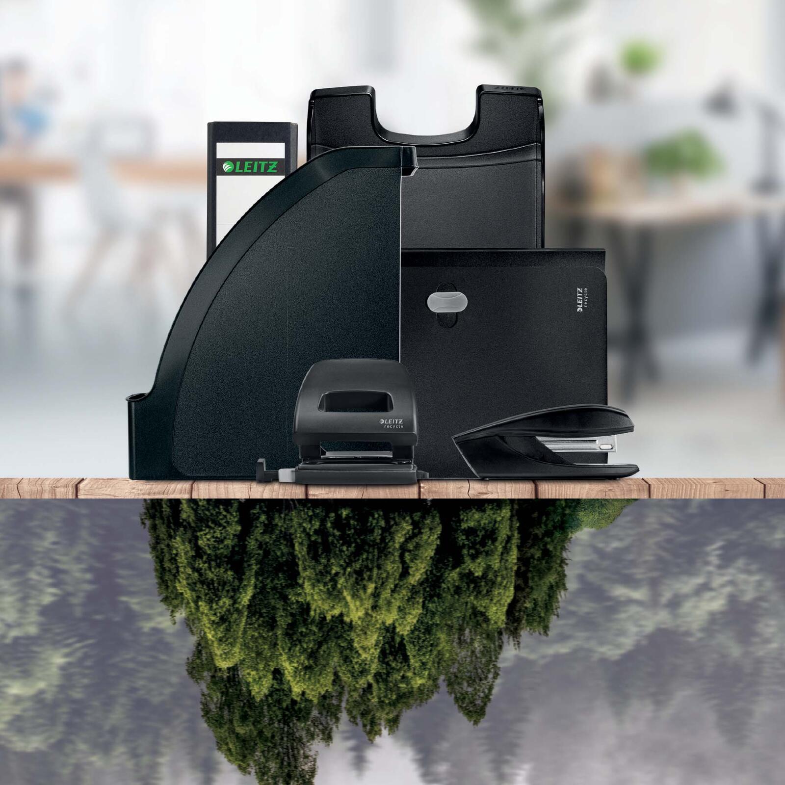 LEITZ recycle 3914 Ordnungsmappe DIN A4 6 -Fach schwarz