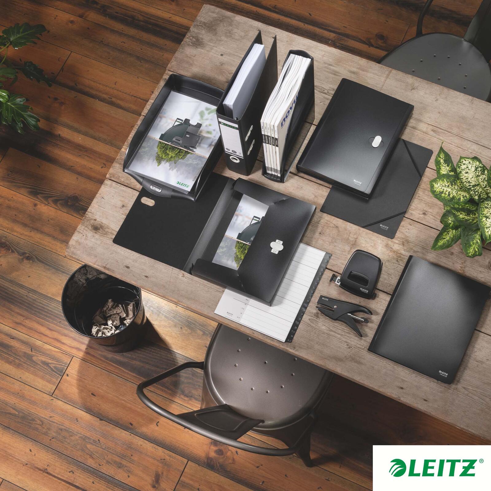 LEITZ recycle 3914 Ordnungsmappe DIN A4 6 -Fach schwarz
