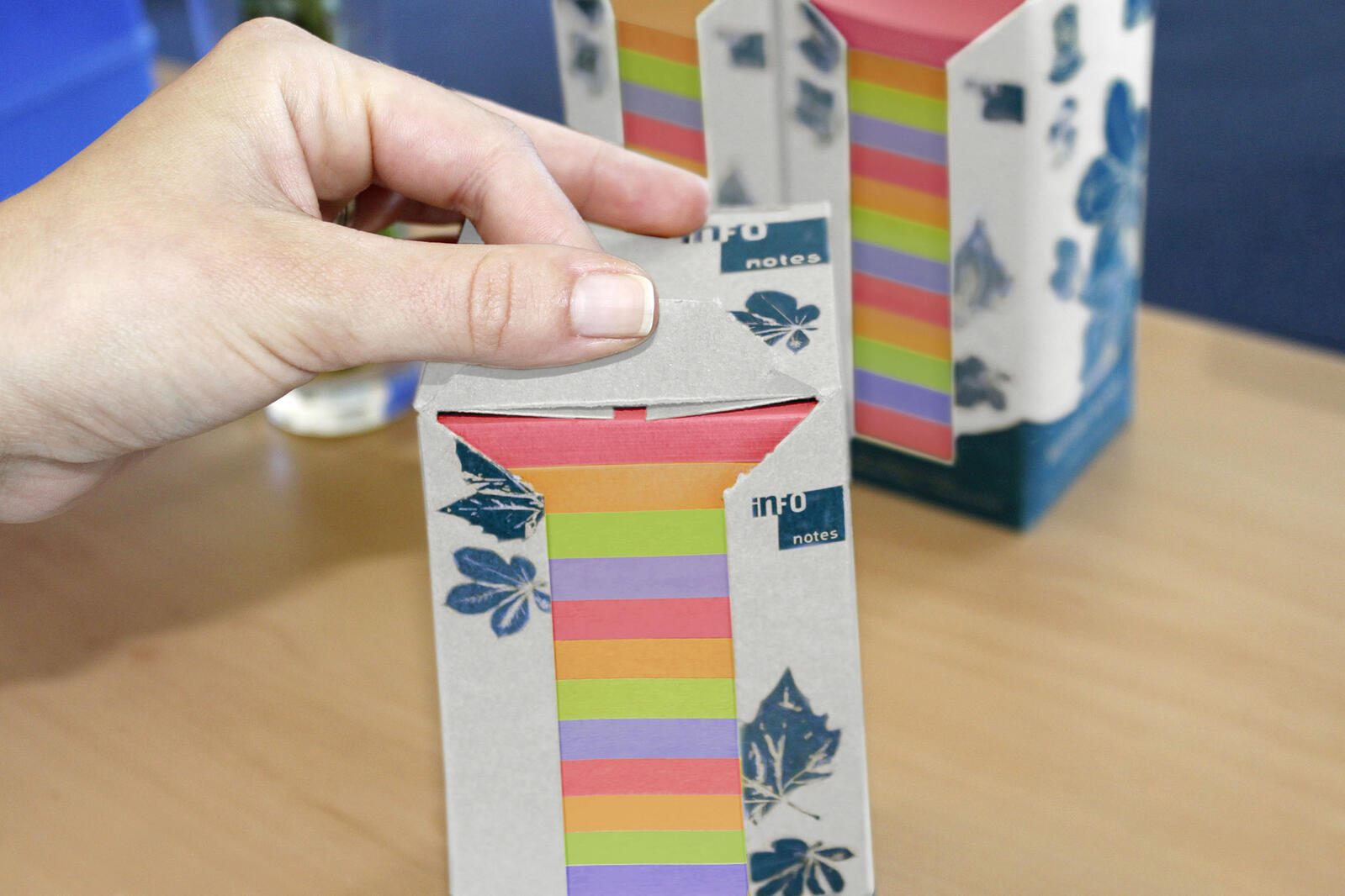 inFO Recycling Haftnotizen 7,5 x 7,5 cm