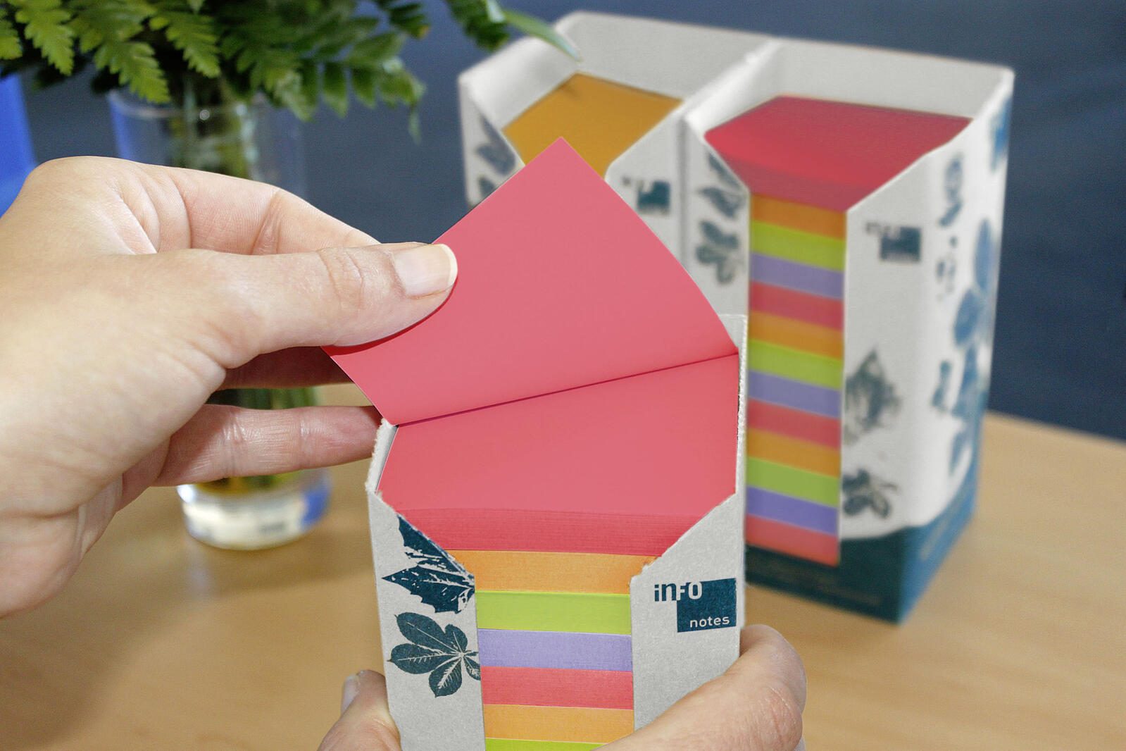 inFO Recycling Haftnotizen 7,5 x 7,5 cm
