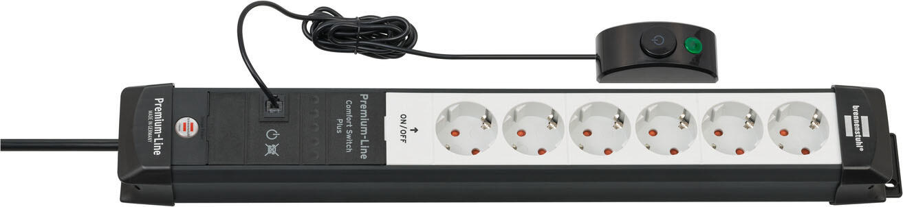 brennenstuhl Steckdosenleiste mit Fußschalter Premium-Line Comfort Switch Plus 3 m