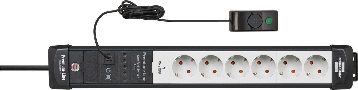 brennenstuhl Steckdosenleiste mit Fußschalter Premium-Line Comfort Switch Plus 3 m