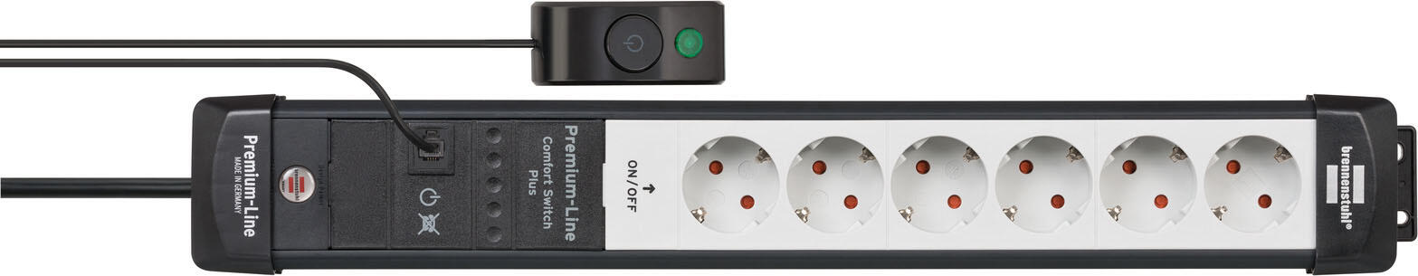 brennenstuhl Steckdosenleiste mit Fußschalter Premium-Line Comfort Switch Plus 3 m