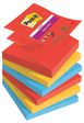 Post-it® Super Sticky Playful Haftnotizen 7,6 x 7,6 cm