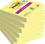 Post-it® Super Sticky Notes Haftnotizen extrastark gelb 4 Blöcke + GRATIS 2 Blöcke