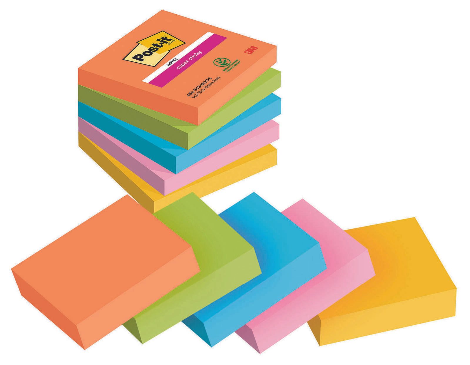 Post-it® Boost Haftnotizen 7,6 x 7,6 cm
