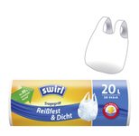 swirl® Reißfest & Dicht Müllbeutel 20,0 l weiß