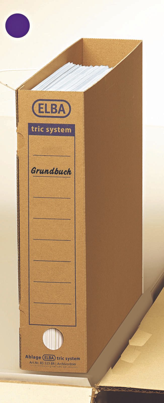 ELBA Archivordner DIN A4 Karton 6 cm Füllhöhe