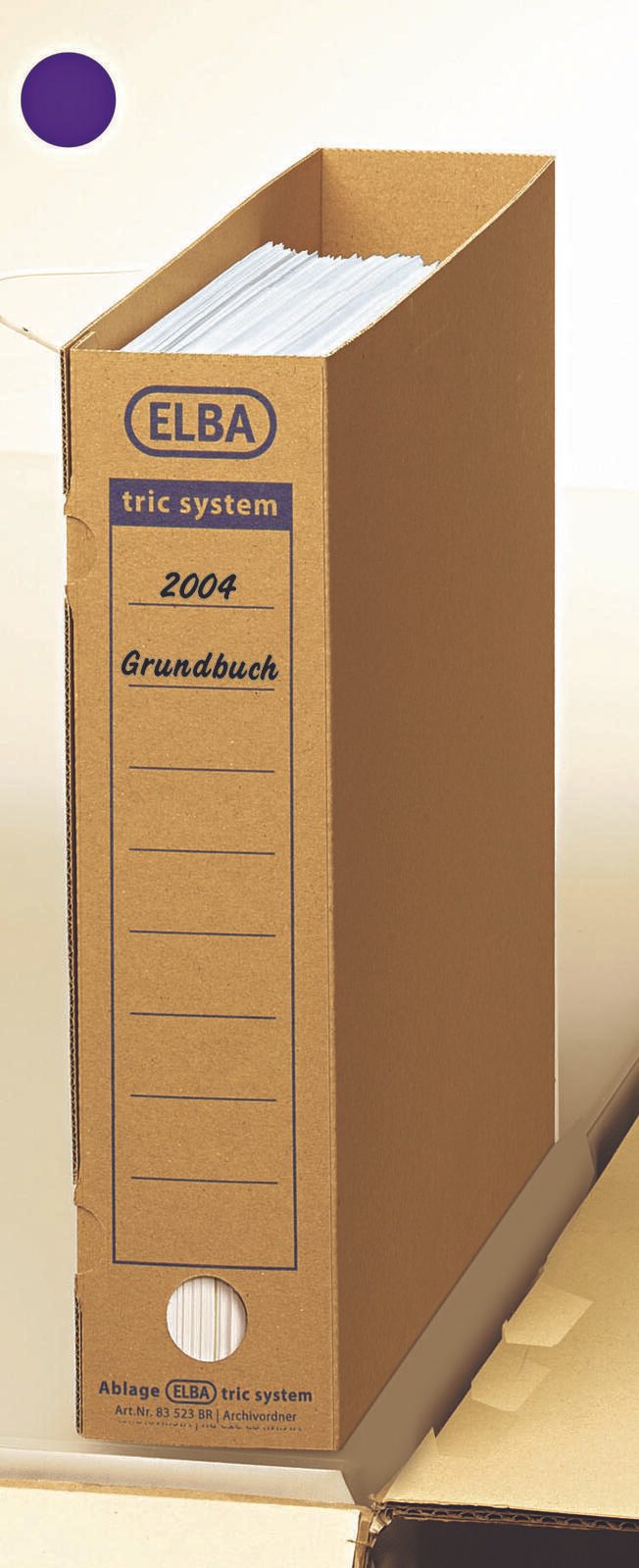 ELBA Archivordner DIN A4 Karton 6 cm Füllhöhe