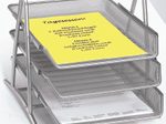 Zeller Briefablagen-System DIN A4 alufarben