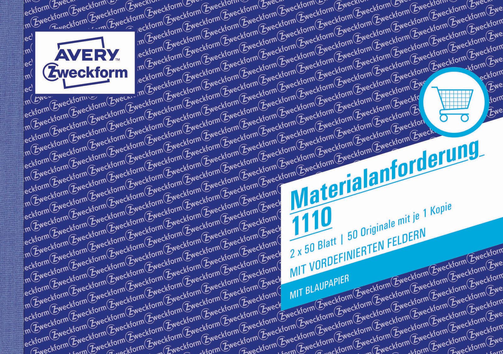 AVERY Zweckform Formularbuch Materialanforderung DIN A5 quer 2x 50 Seiten