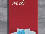 SIGEL Glas-Magnettafel artverum® 12,0 x 78,0 cm rot