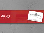 SIGEL Glas-Magnettafel artverum® 12,0 x 78,0 cm rot