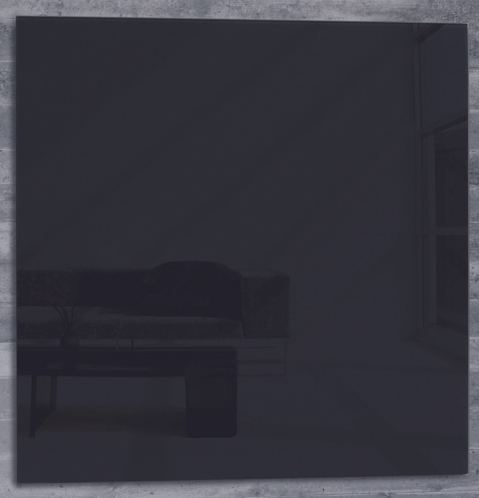 SIGEL Glas-Magnettafel artverum® 48,0 x 48,0 cm schwarz