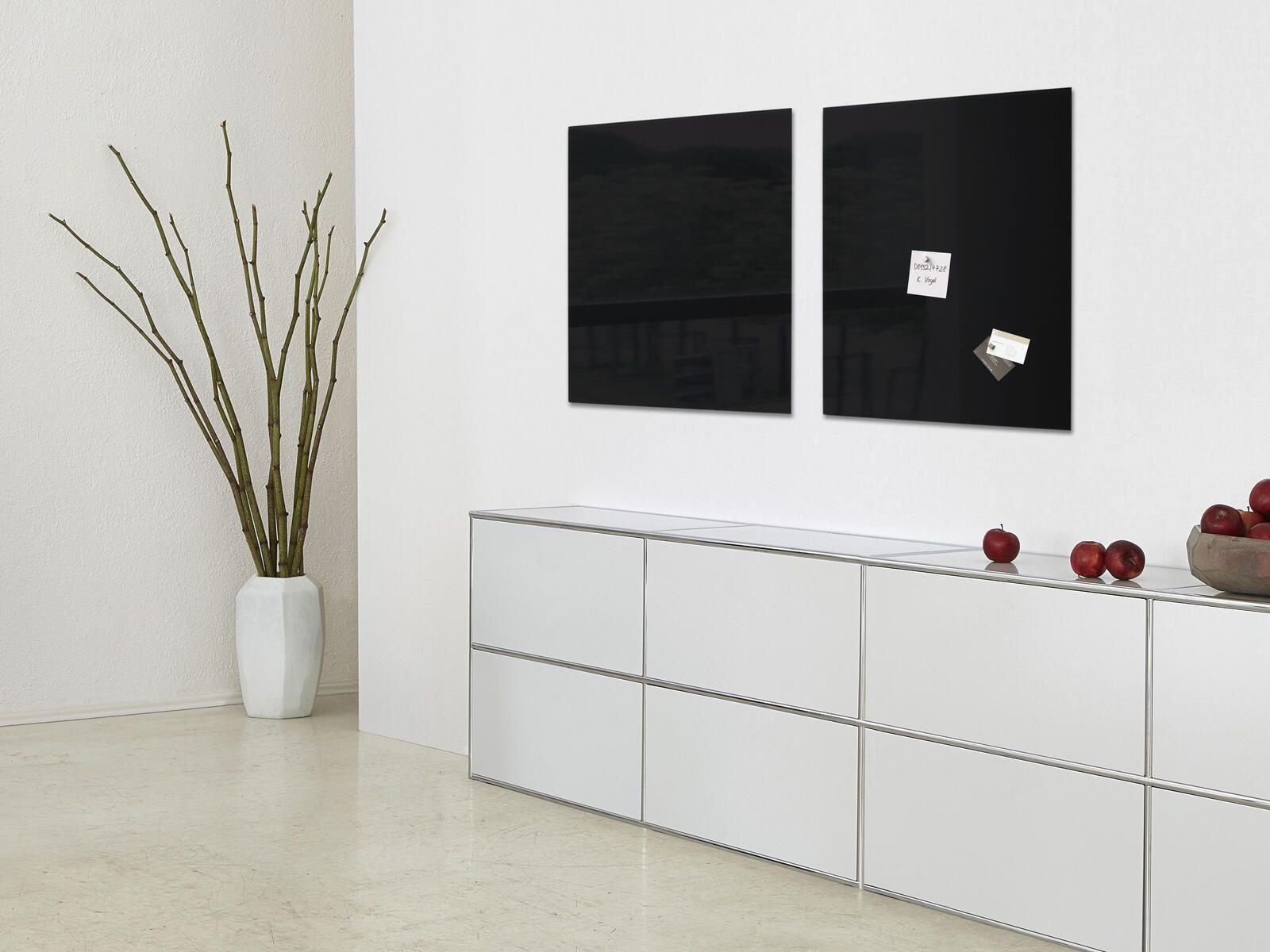 SIGEL Glas-Magnettafel artverum® 48,0 x 48,0 cm schwarz