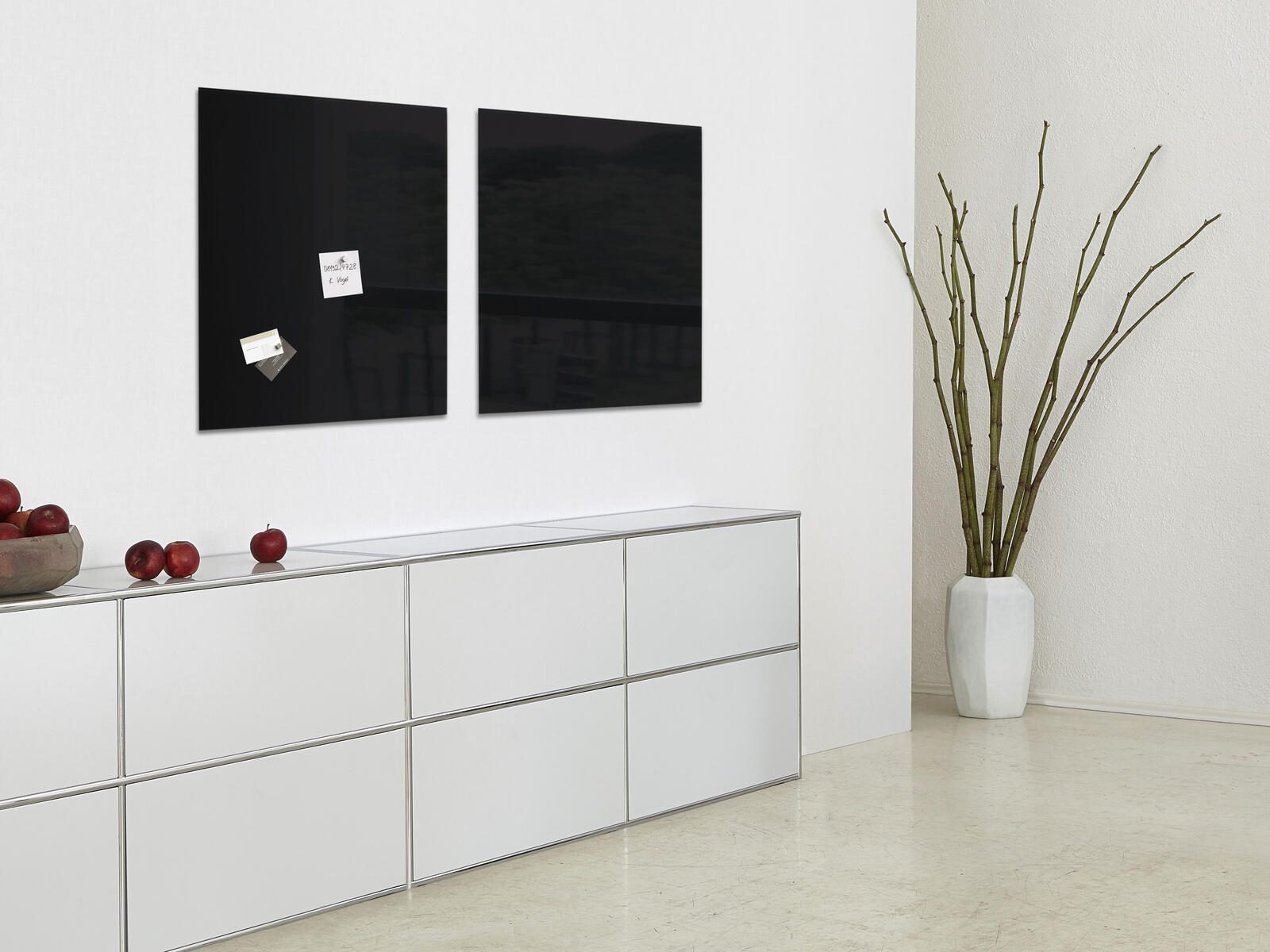 SIGEL Glas-Magnettafel artverum® 48,0 x 48,0 cm schwarz