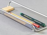 Zeller Meshline Stiftablage 25,0 x 9,2 x 3,5 cm alufarben
