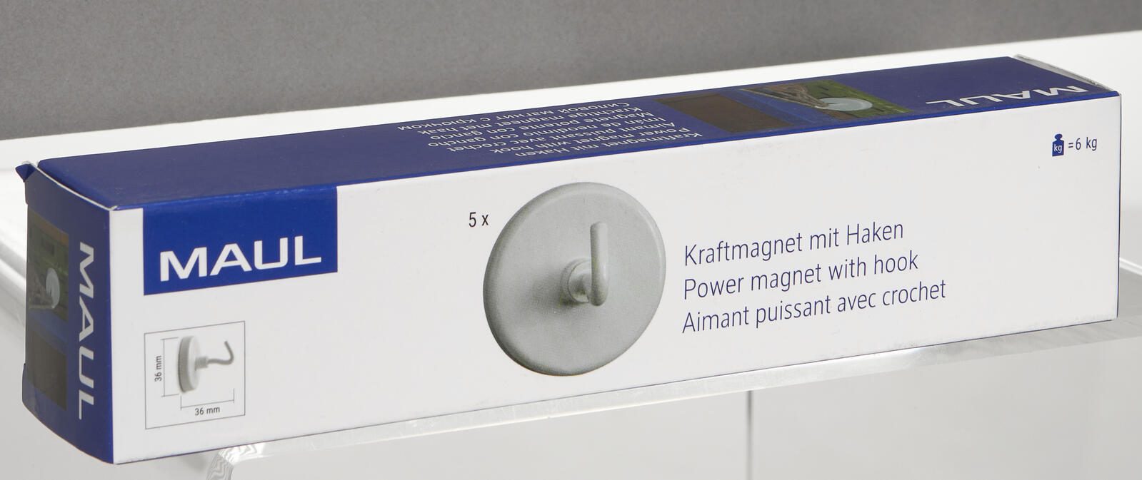 MAUL Magnete Ø 3,6 x 3,7 weiß