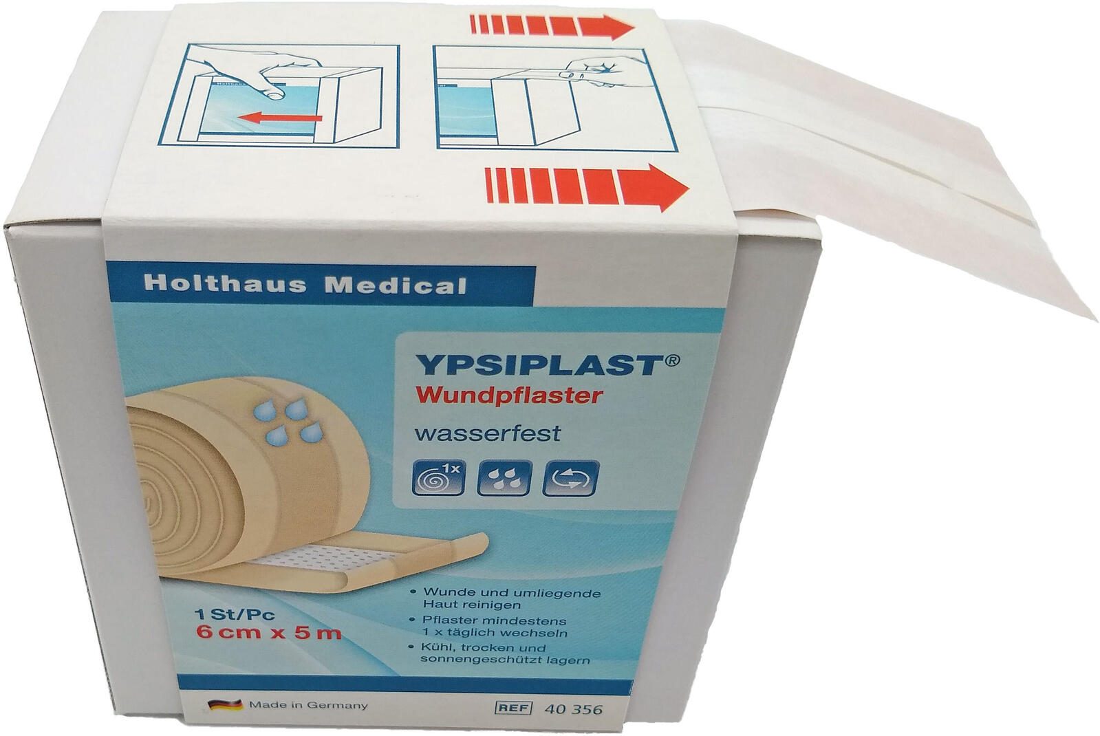 Holthaus Medical Pflaster 6 cm x 5 m beige
