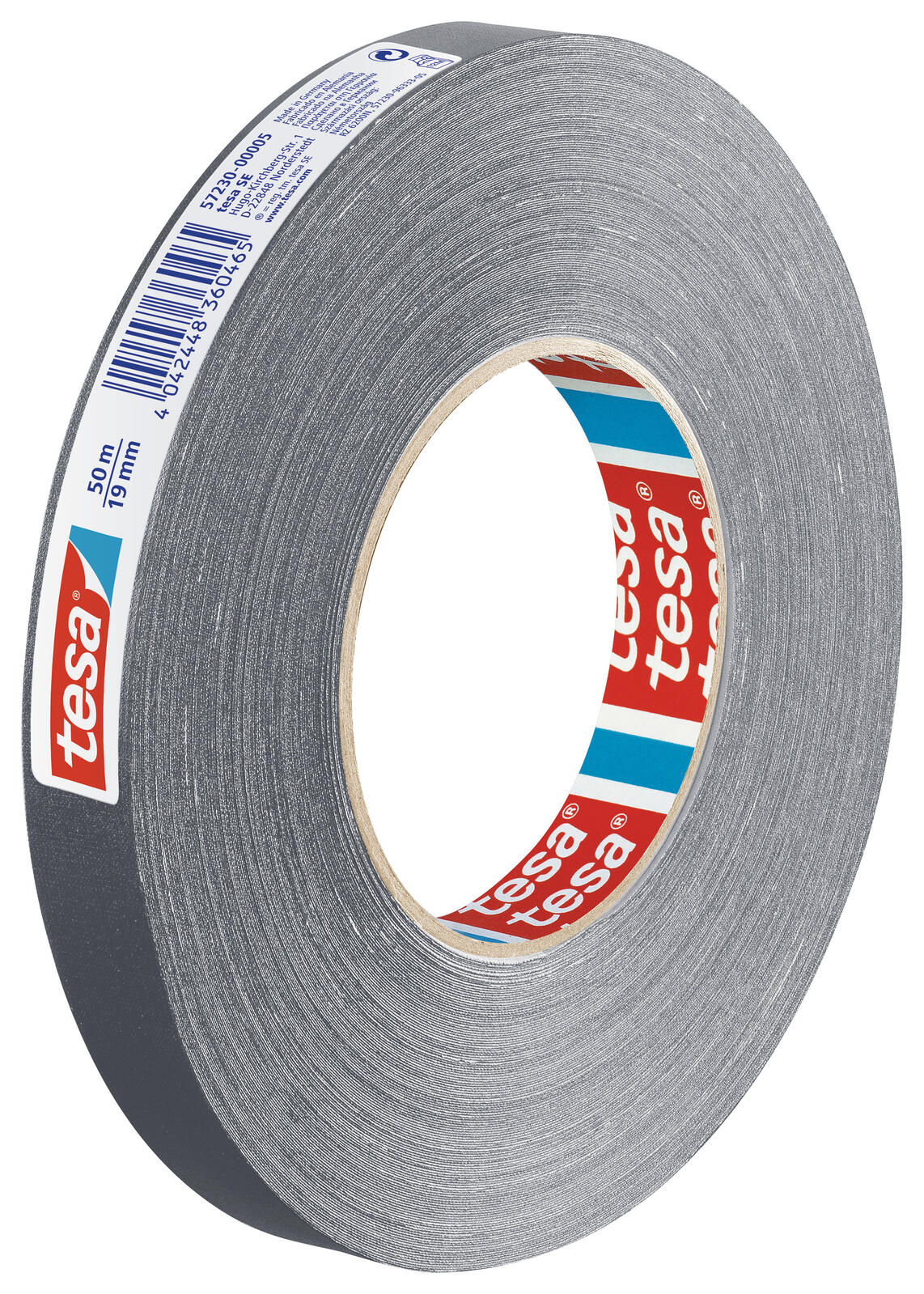 tesa Gewebebänder 19 mm x 50 m grau