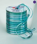 PRÄSENT Geschenkband Raffia-Pearl 3 mm x 50 m blau/türkis/grün