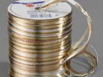 PRÄSENT Geschenkband Raffia-Pearl 3 mm x 50 m braun/beige/gold