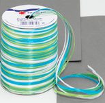 PRÄSENT Geschenkband Multi-Raffia 3 mm x 50 m blau/grün/weiß