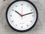 PEWETA Funkwanduhr Design Ø 25 cm schwarz