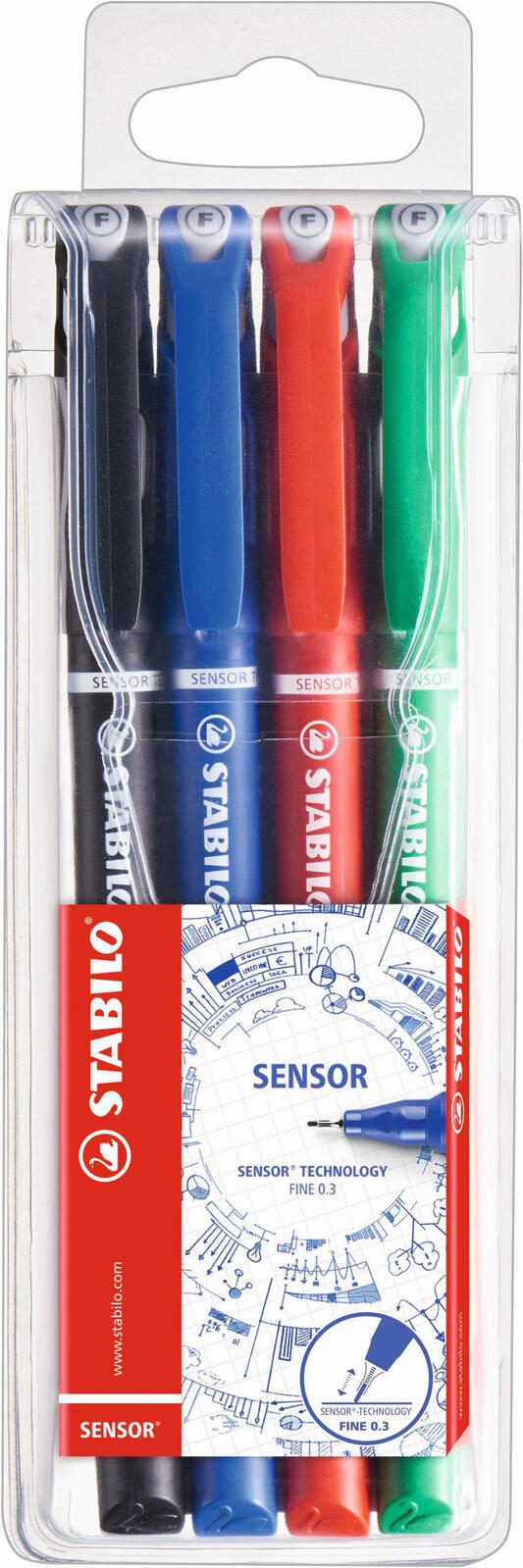 STABILO Sensor Fineliner 0.3 mm Mehrfarbig