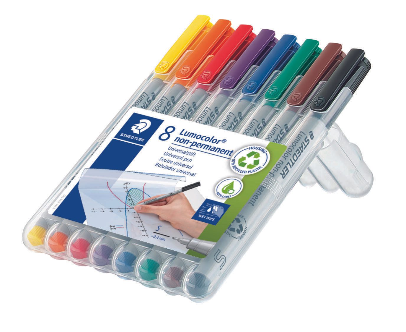 STAEDTLER Lumocolor Folienstifte-Set 0.4 mm Mehrfarbig