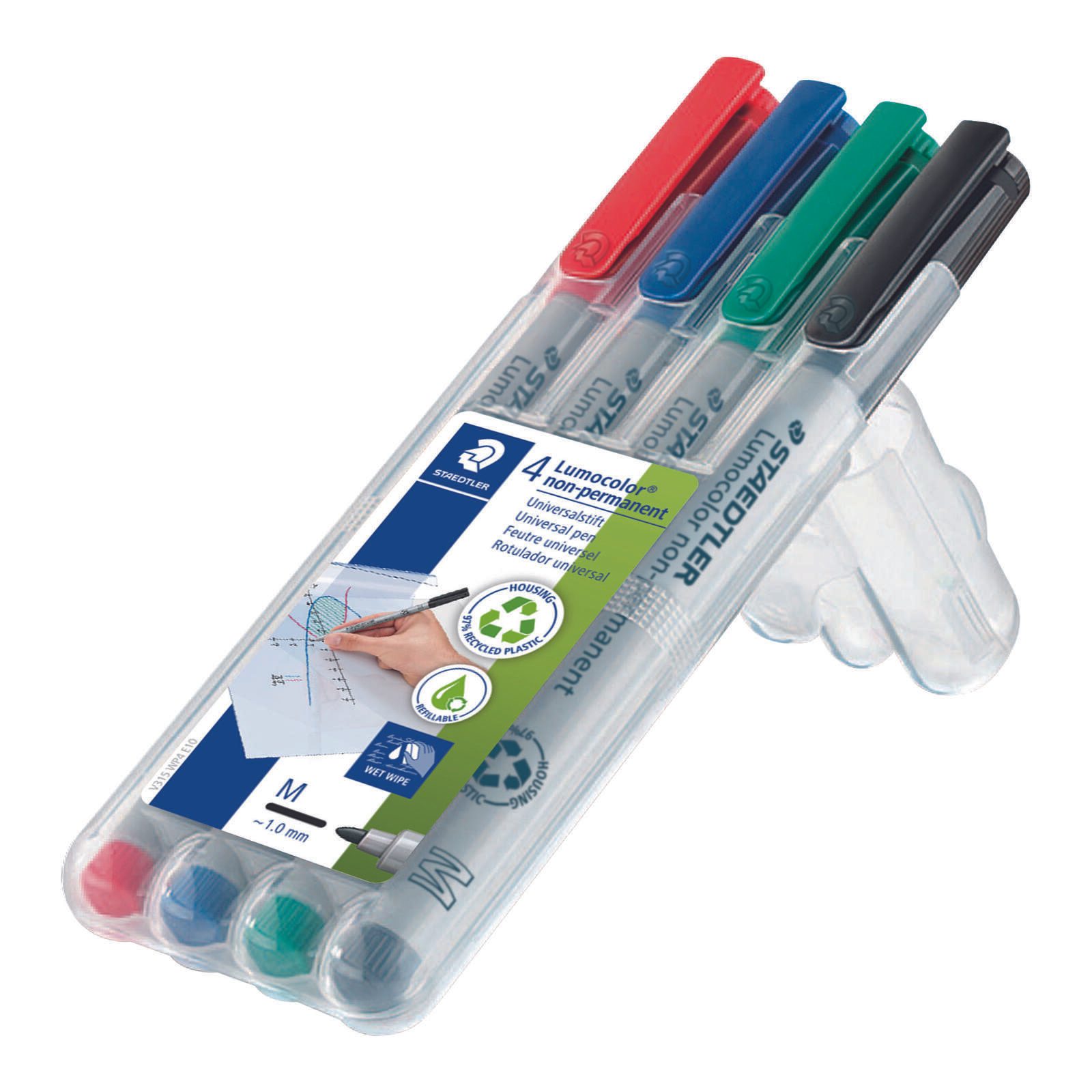 STAEDTLER Lumocolor Folienstifte-Set 1.0 mm Mehrfarbig