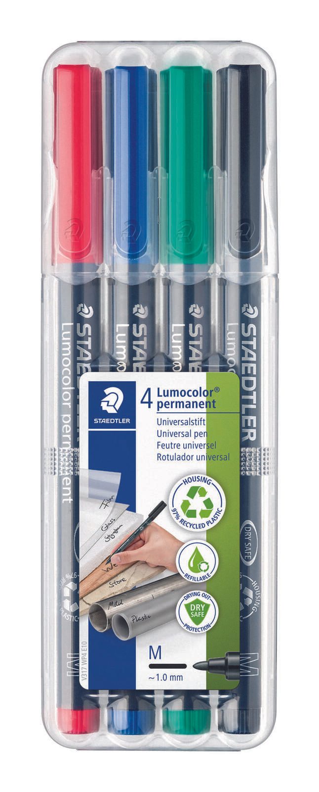 STAEDTLER Lumocolor Folienstifte-Set 1.0 mm Mehrfarbig